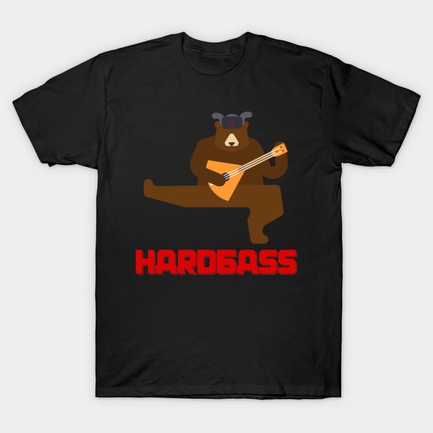 Hardbass Slavic Bear T-Shirt by SybaDesign